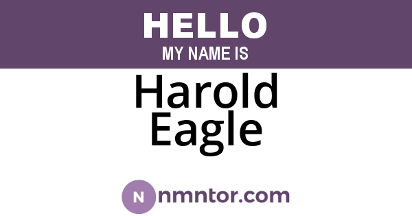 Harold Eagle