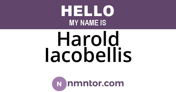 Harold Iacobellis
