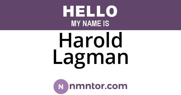 Harold Lagman