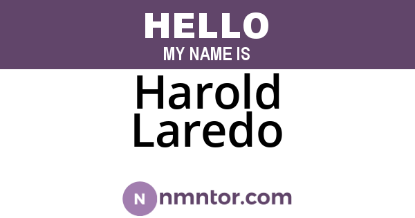 Harold Laredo