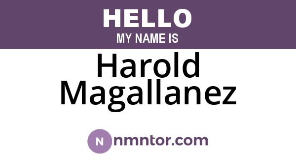 Harold Magallanez