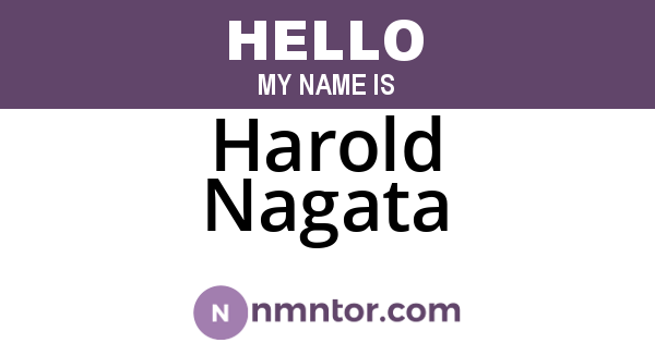 Harold Nagata
