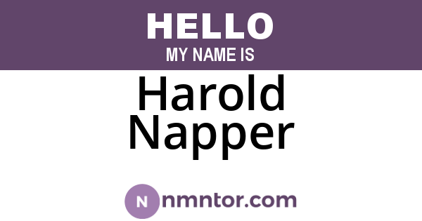 Harold Napper