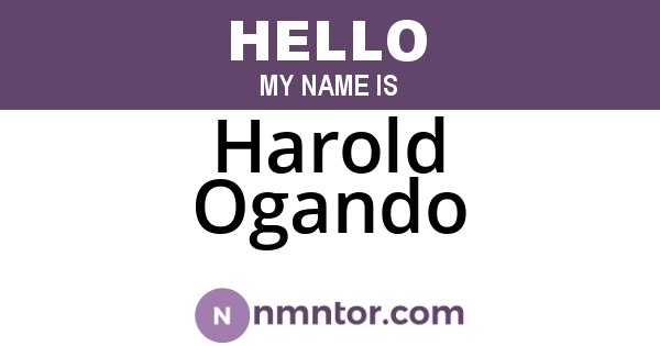 Harold Ogando