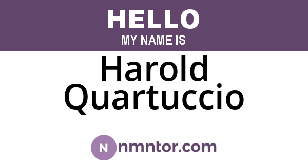 Harold Quartuccio