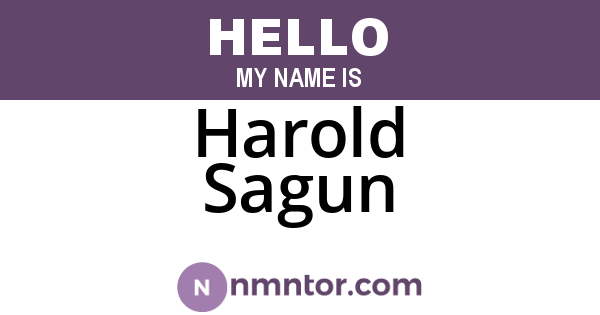 Harold Sagun