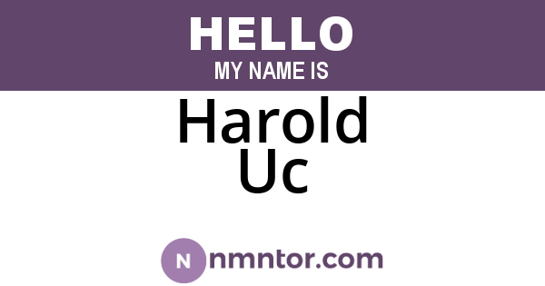 Harold Uc