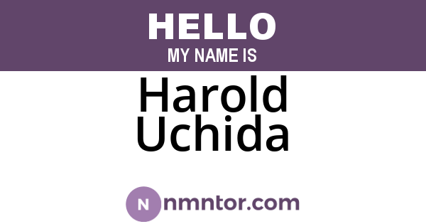 Harold Uchida