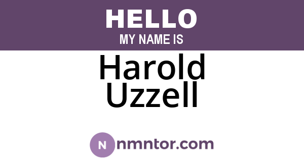 Harold Uzzell