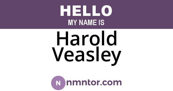 Harold Veasley