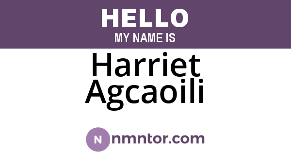 Harriet Agcaoili