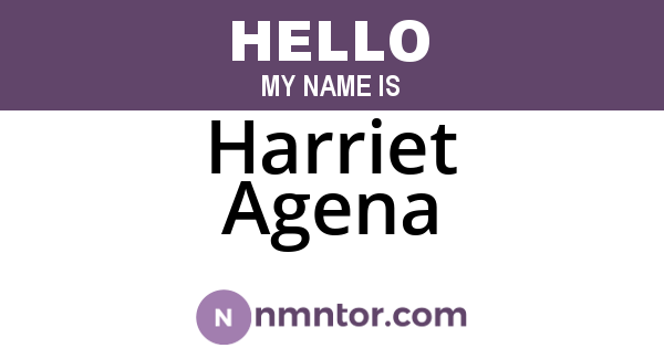 Harriet Agena