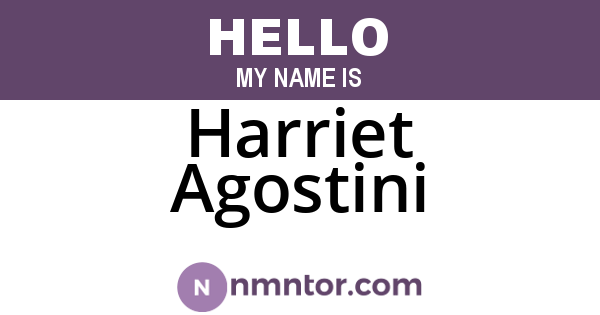 Harriet Agostini