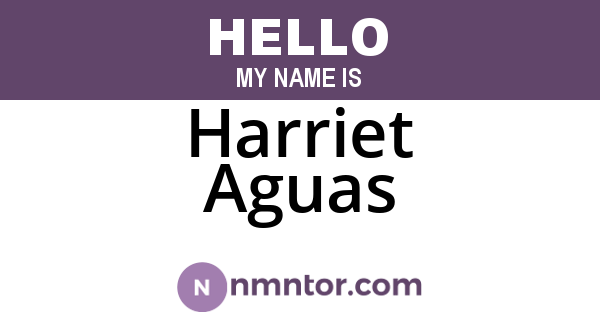 Harriet Aguas