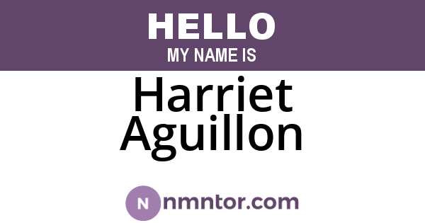 Harriet Aguillon