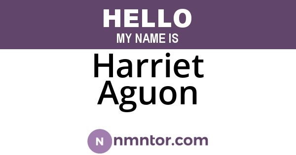 Harriet Aguon