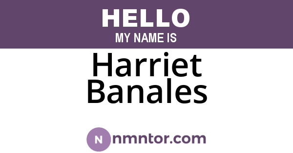 Harriet Banales