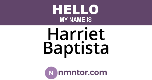 Harriet Baptista