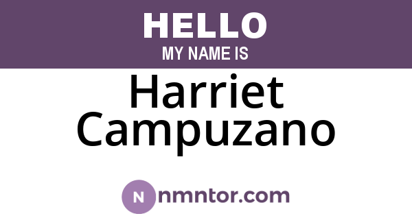 Harriet Campuzano