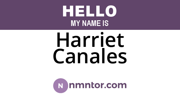 Harriet Canales