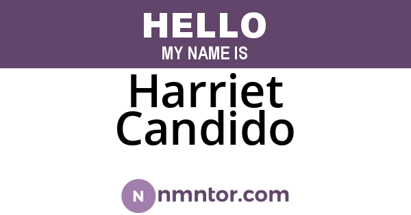 Harriet Candido