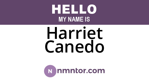 Harriet Canedo