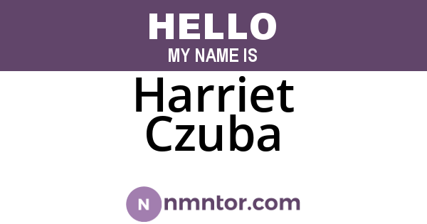 Harriet Czuba