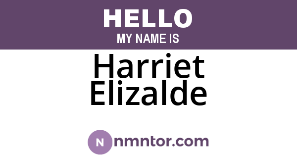 Harriet Elizalde