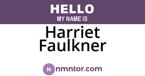 Harriet Faulkner