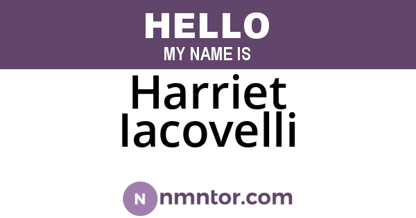 Harriet Iacovelli