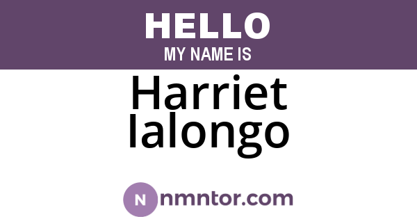 Harriet Ialongo