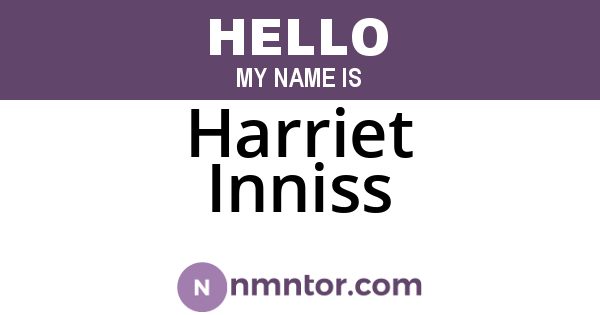 Harriet Inniss