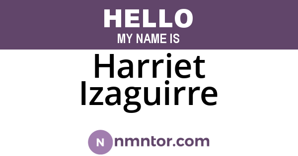 Harriet Izaguirre