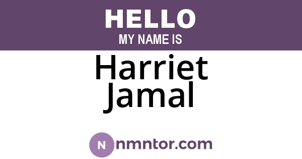 Harriet Jamal