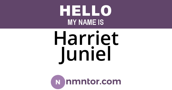 Harriet Juniel