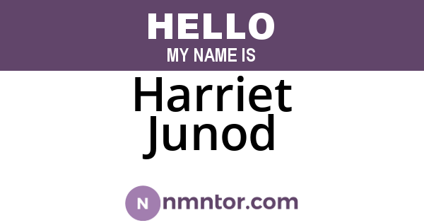 Harriet Junod