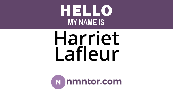 Harriet Lafleur