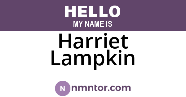 Harriet Lampkin