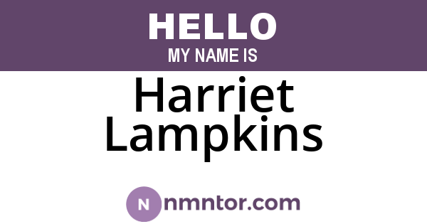 Harriet Lampkins