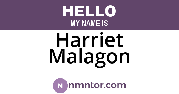 Harriet Malagon