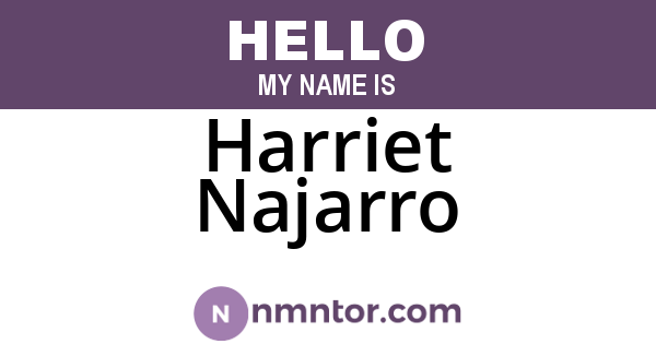 Harriet Najarro