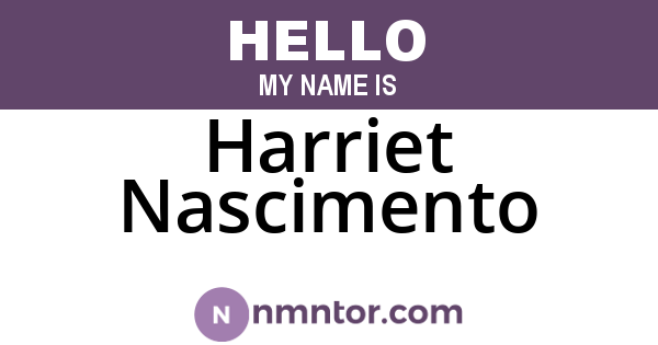 Harriet Nascimento