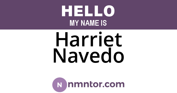 Harriet Navedo