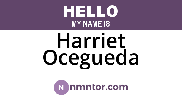 Harriet Ocegueda