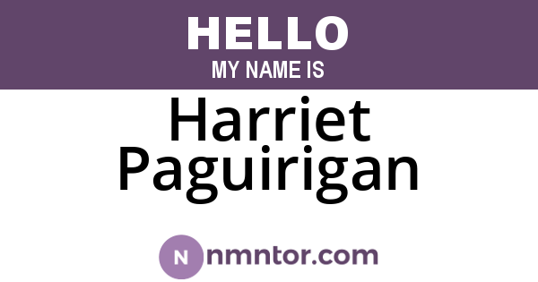 Harriet Paguirigan