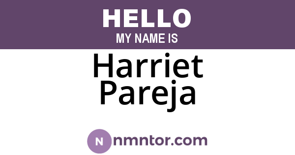 Harriet Pareja