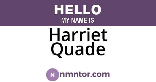 Harriet Quade
