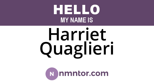 Harriet Quaglieri