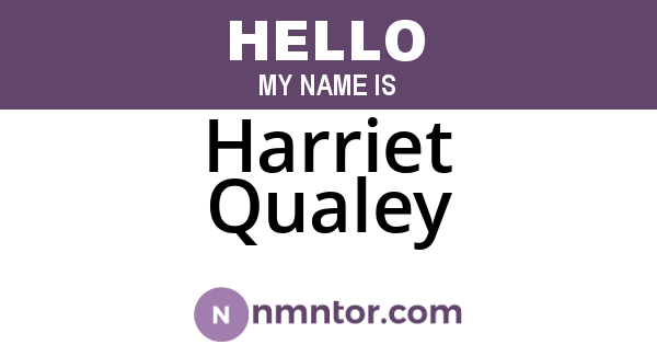 Harriet Qualey