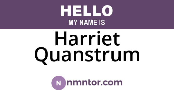 Harriet Quanstrum